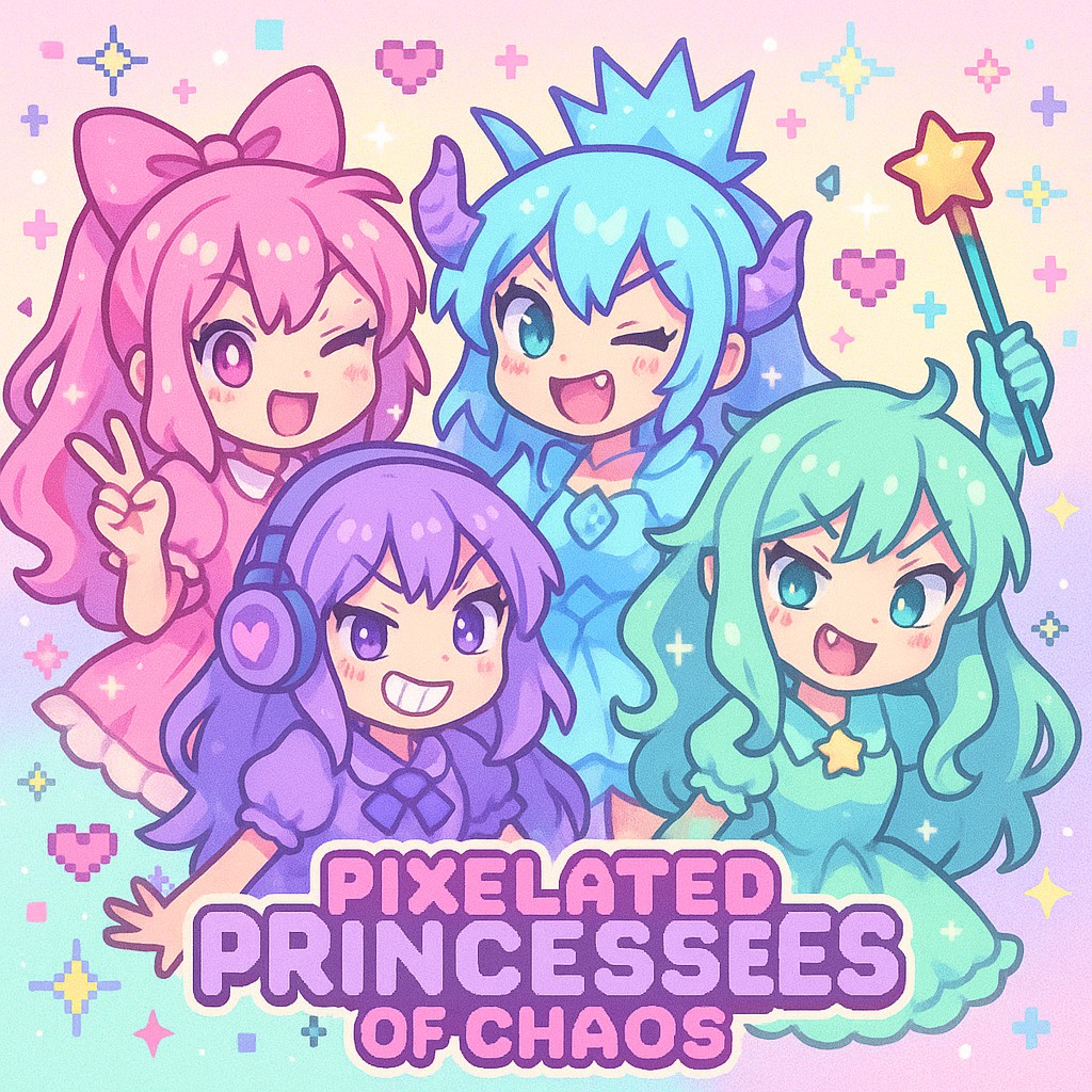 Pixelated Princesses Logo